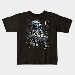 Astronaut Organ Solana SOL Coin To The Moon Crypto Token Cryptocurrency Blockchain Wallet Birthday Gift For Men Women Kids Kids T-Shirt